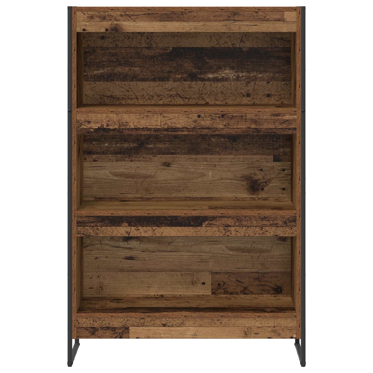 Knihovna 80 X 30 X 121 Cm Kompozitní Dřevo Staré Dřevo
