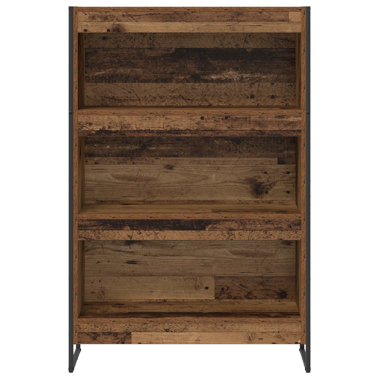 Knihovna 80 X 30 X 121 Cm Kompozitní Dřevo Staré Dřevo