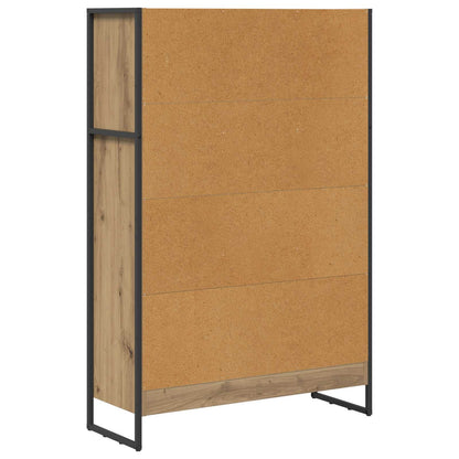 Knihovna 80 X 30 X 121 Cm Kompozitní Dřevo Umělecký Dub