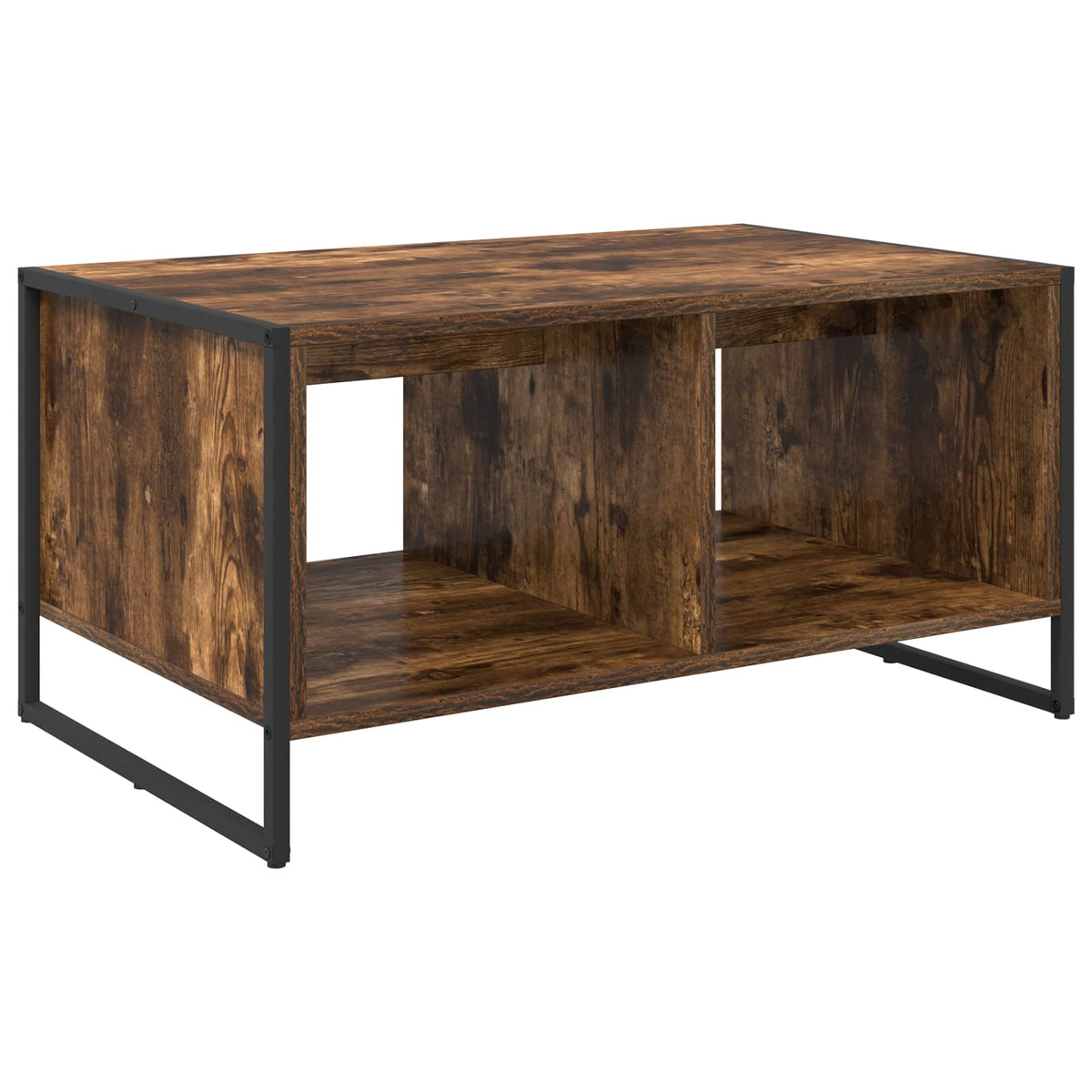 Konferenční Stolek Kouřový Dub 80 X 50 X 40 Cm Kompozitní Dřevo