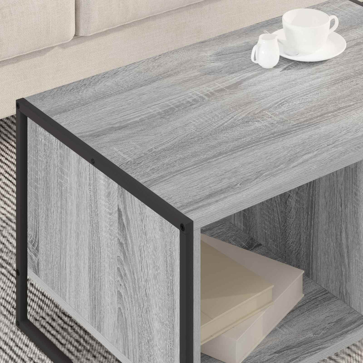 Konferenční Stolek Šedá Sonoma 80 X 50 X 40 Cm Kompozitní Dřevo
