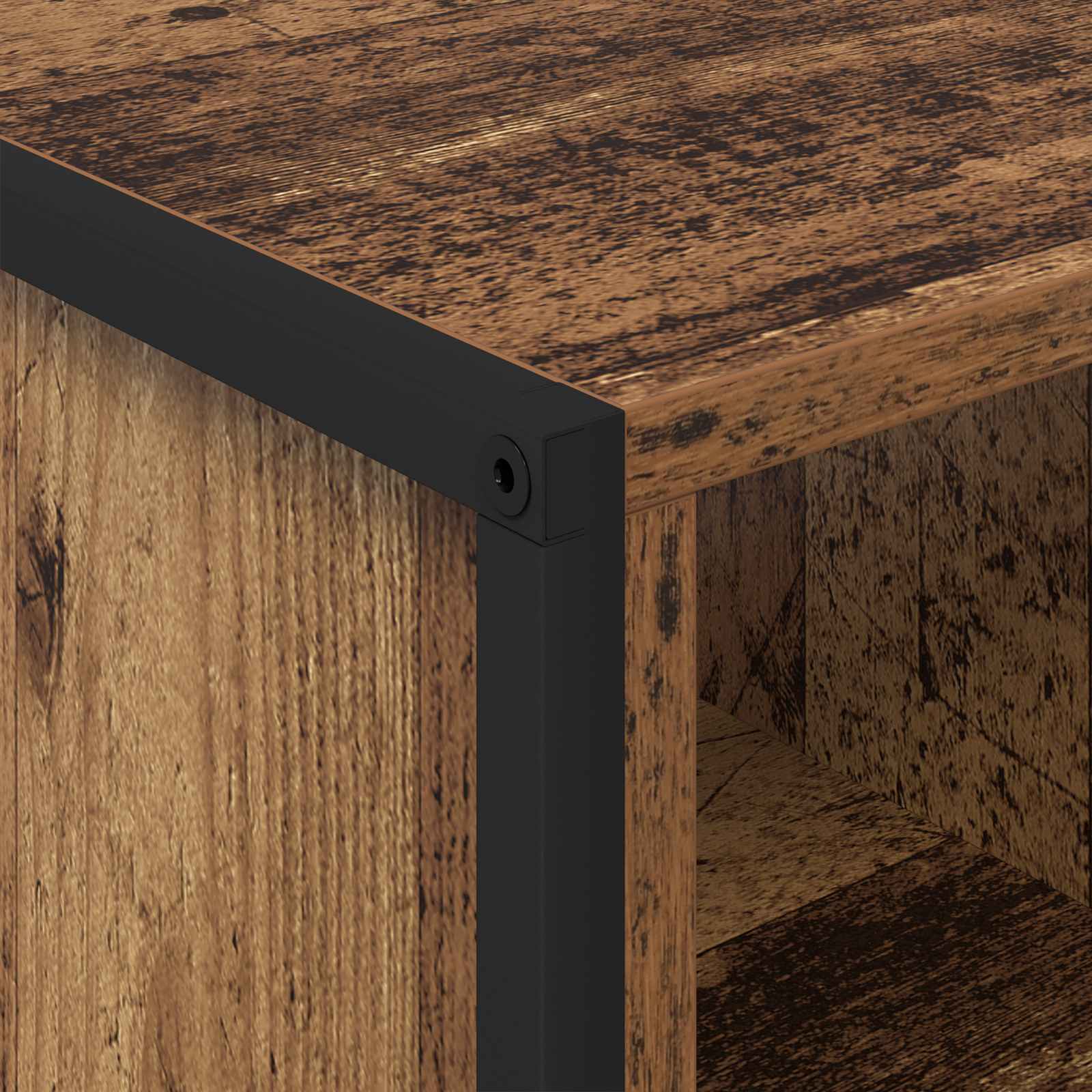 Konferenční Stolek Staré Dřevo 80 X 50 X 40 Cm Kompozitní Dřevo