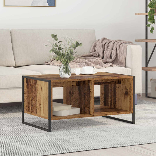 Konferenční Stolek Staré Dřevo 80 X 50 X 40 Cm Kompozitní Dřevo