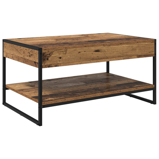 Konferenční Stolek Staré Dřevo 80 X 50 X 40 Cm Kompozitní Dřevo