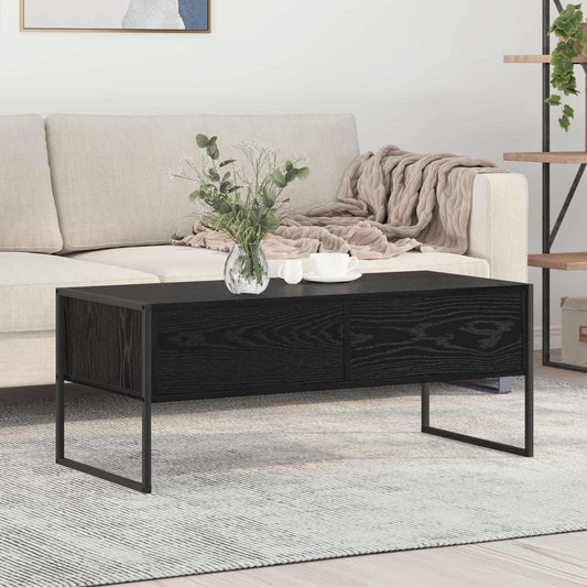 Konferenční Stolek Černý Dub 100 X 46 X 40 Cm Kompozitní Dřevo