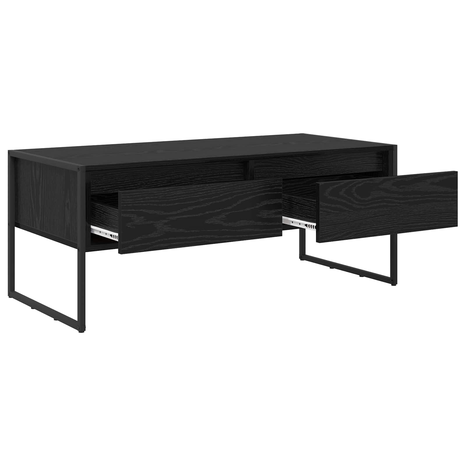 Konferenční Stolek Černý Dub 100 X 46 X 40 Cm Kompozitní Dřevo