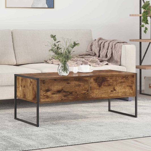 Konferenční Stolek Kouřový Dub 100 X 46 X 40 Cm