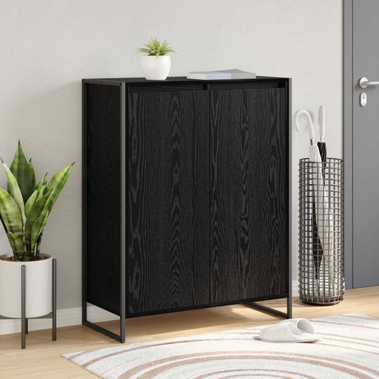 Skříň Na Obuv Černý Dub 79 X 36 X 100 Cm Kompozitní Dřevo