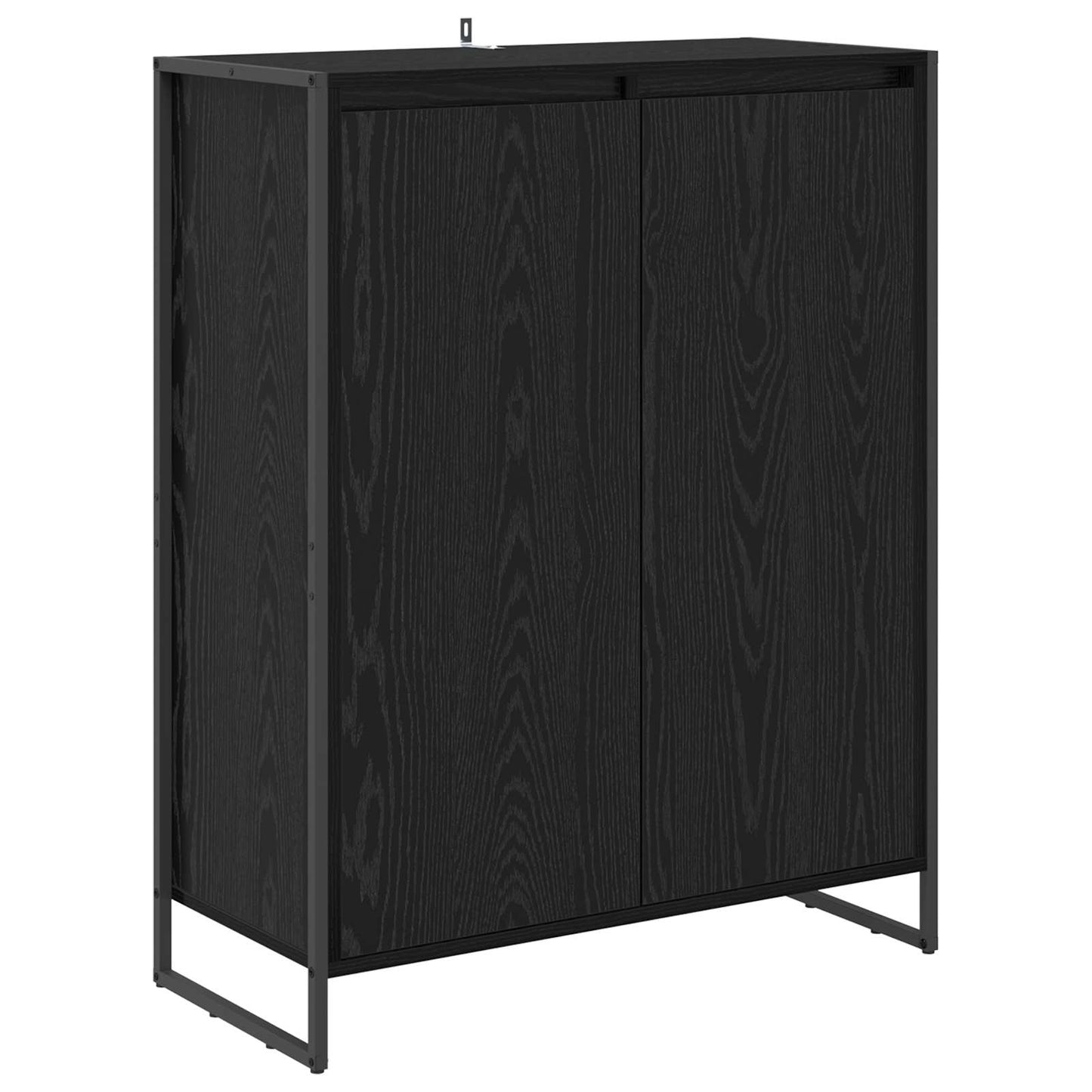 Skříň Na Obuv Černý Dub 79 X 36 X 100 Cm Kompozitní Dřevo