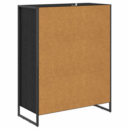 Skříň Na Obuv Černý Dub 79 X 36 X 100 Cm Kompozitní Dřevo