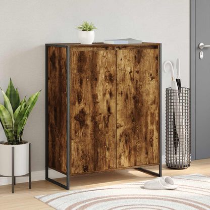 Skříň Na Obuv Kouřový Dub 79 X 36 X 100 Cm Kompozitní Dřevo