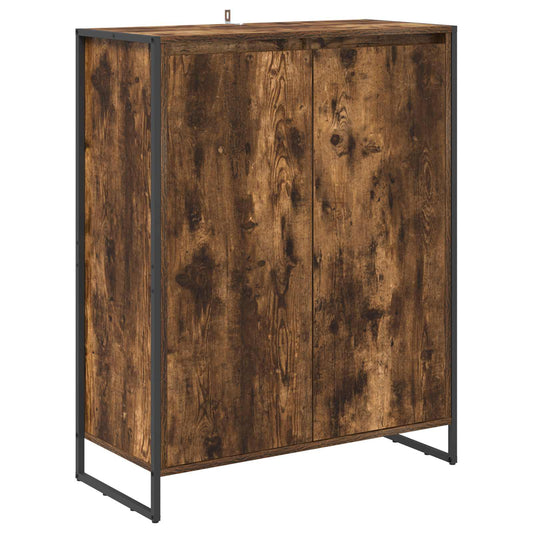 Skříň Na Obuv Kouřový Dub 79 X 36 X 100 Cm Kompozitní Dřevo
