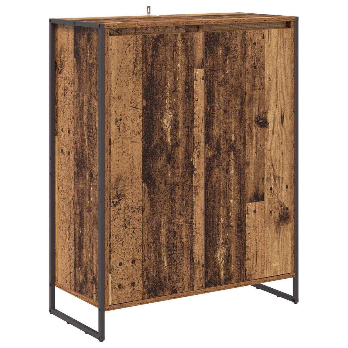 Skříň Na Obuv Staré Dřevo 79 X 36 X 100 Cm Kompozitní Dřevo