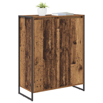 Skříň Na Obuv Staré Dřevo 79 X 36 X 100 Cm Kompozitní Dřevo