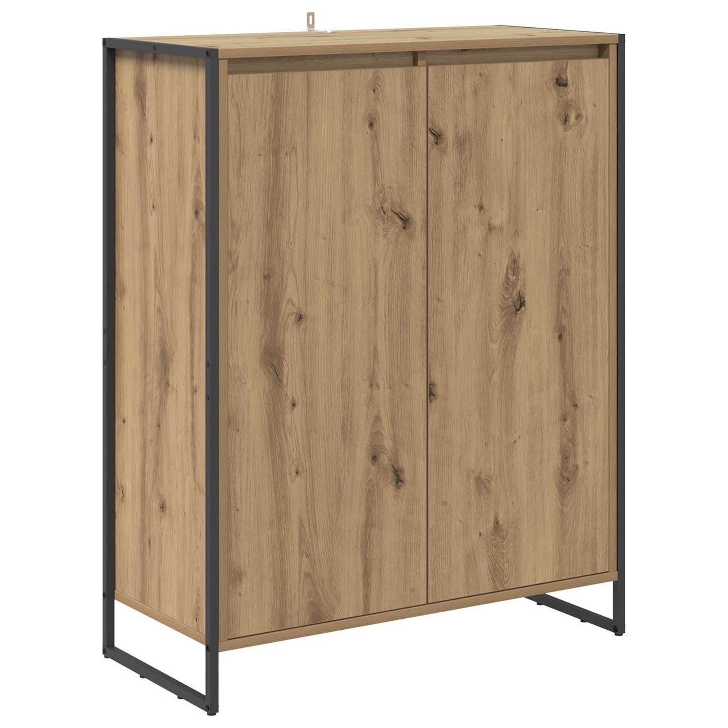 Skříň Na Obuv Umělecký Dub 79 X 36 X 100 Cm Kompozitní Dřevo