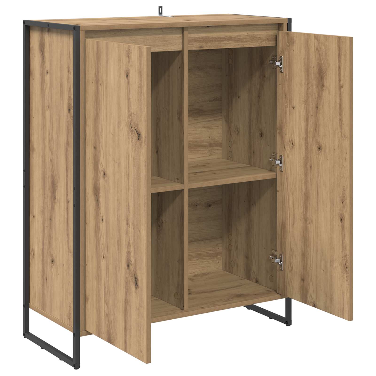 Skříň Na Obuv Umělecký Dub 79 X 36 X 100 Cm Kompozitní Dřevo