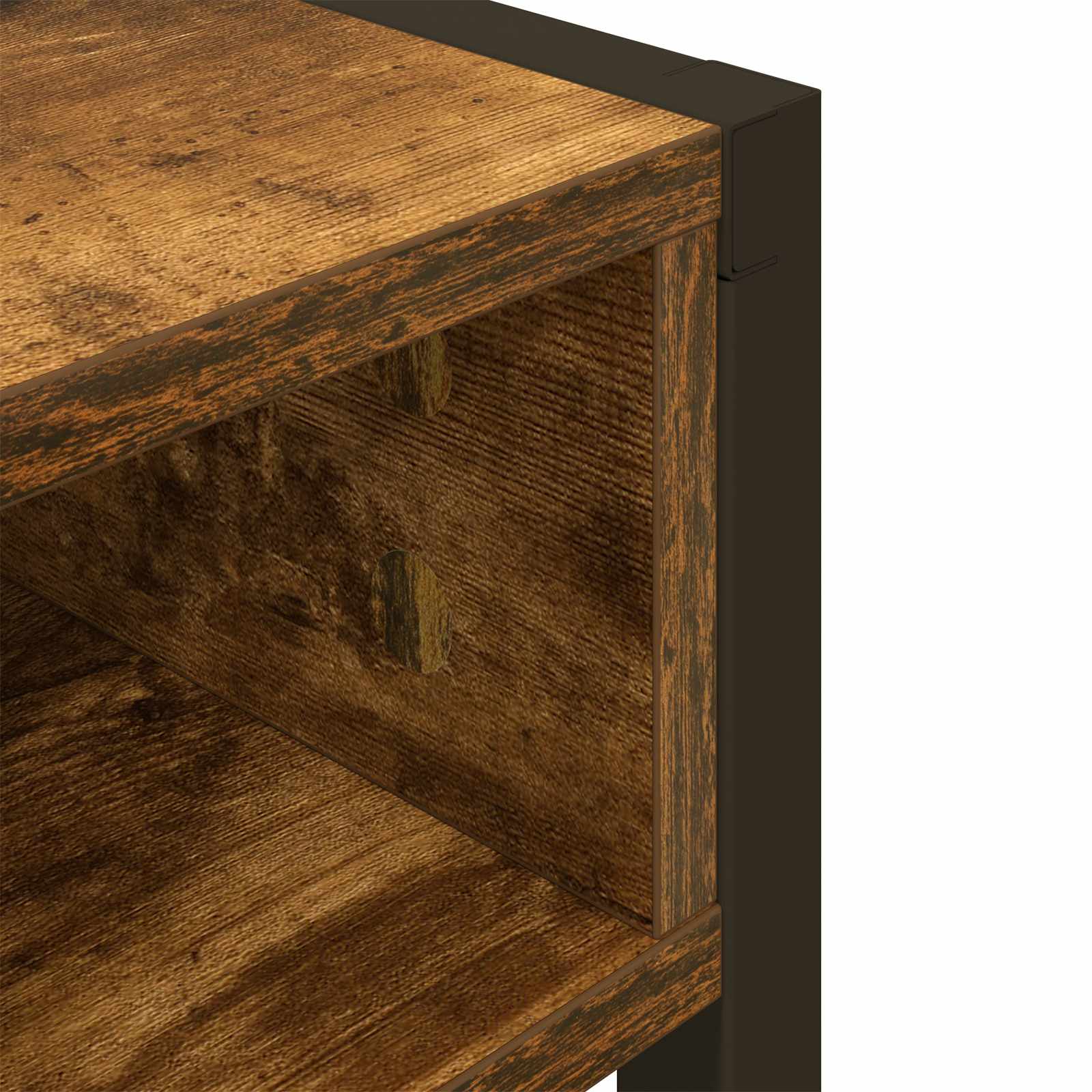 Stůl Kouřový Dub Kompozitní Dřevo 100 X 50 X 75 Cm
