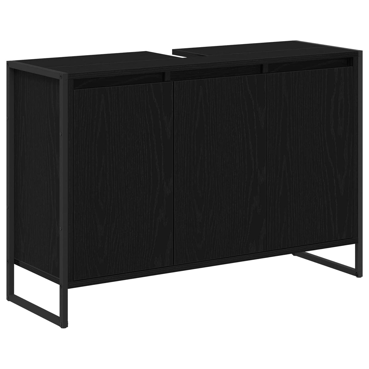 Koupelnová Skříň Černý Dub 90 X 30 X 60 Cm Kompozitní Dřevo