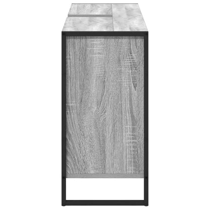 Koupelnová Skříň Šedá Sonoma 90 X 30 X 60 Cm Kompozitní Dřevo