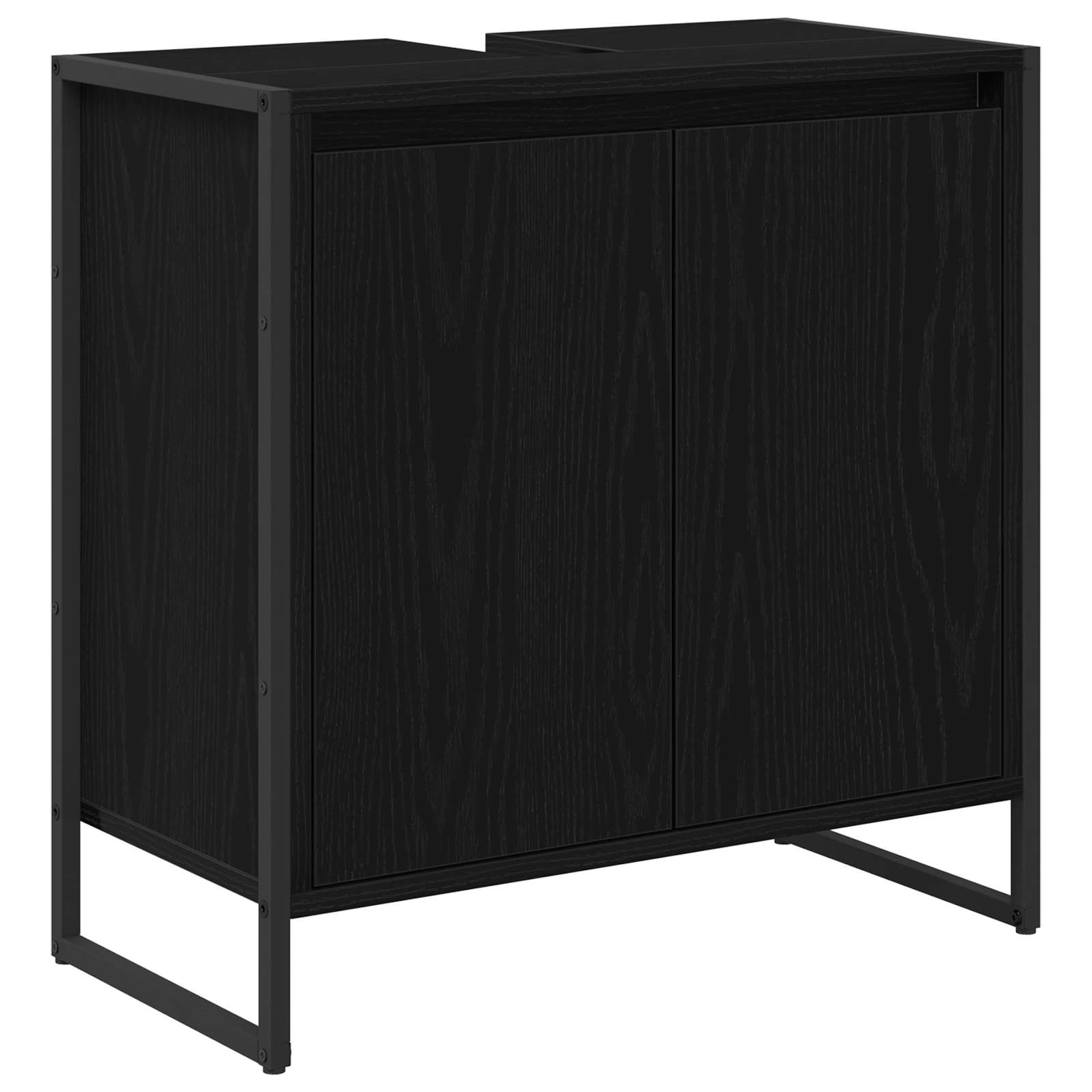 Koupelnová Skříň Černý Dub 60 X 30 X 60 Cm Kompozitní Dřevo