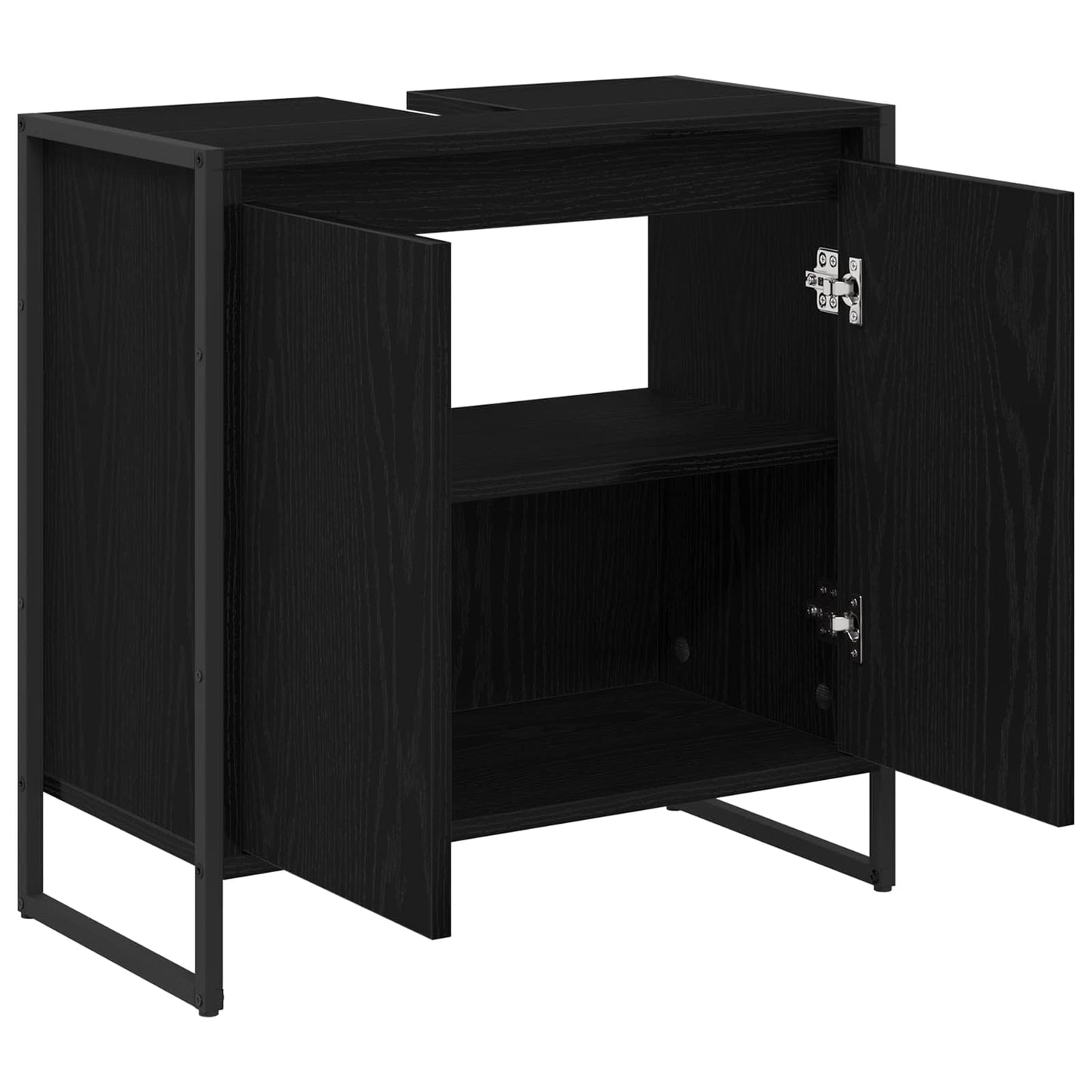 Koupelnová Skříň Černý Dub 60 X 30 X 60 Cm Kompozitní Dřevo