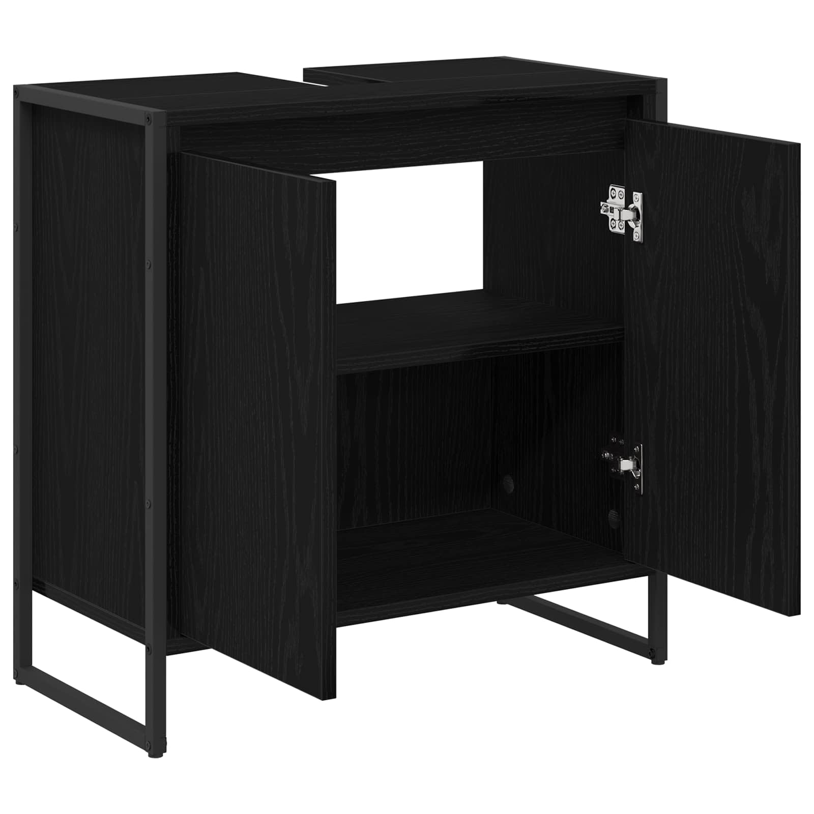 Koupelnová Skříň Černý Dub 60 X 30 X 60 Cm Kompozitní Dřevo