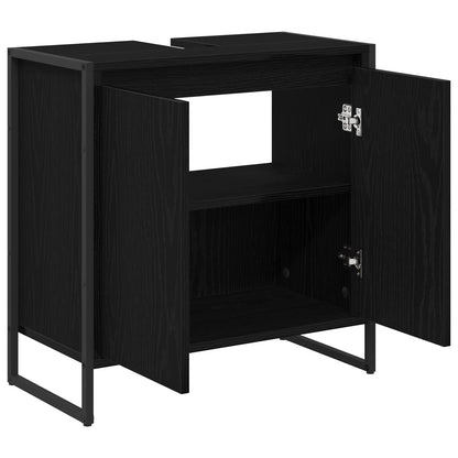 Koupelnová Skříň Černý Dub 60 X 30 X 60 Cm Kompozitní Dřevo