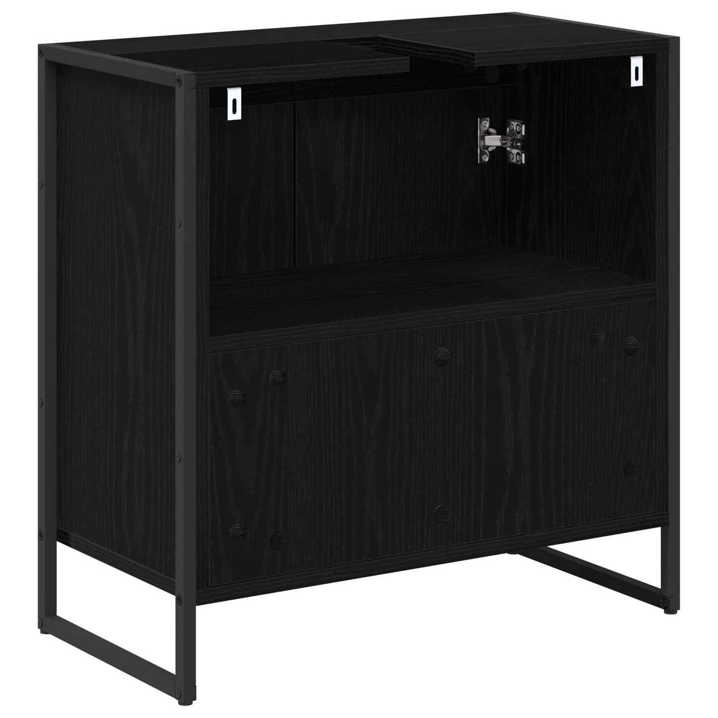 Koupelnová Skříň Černý Dub 60 X 30 X 60 Cm Kompozitní Dřevo