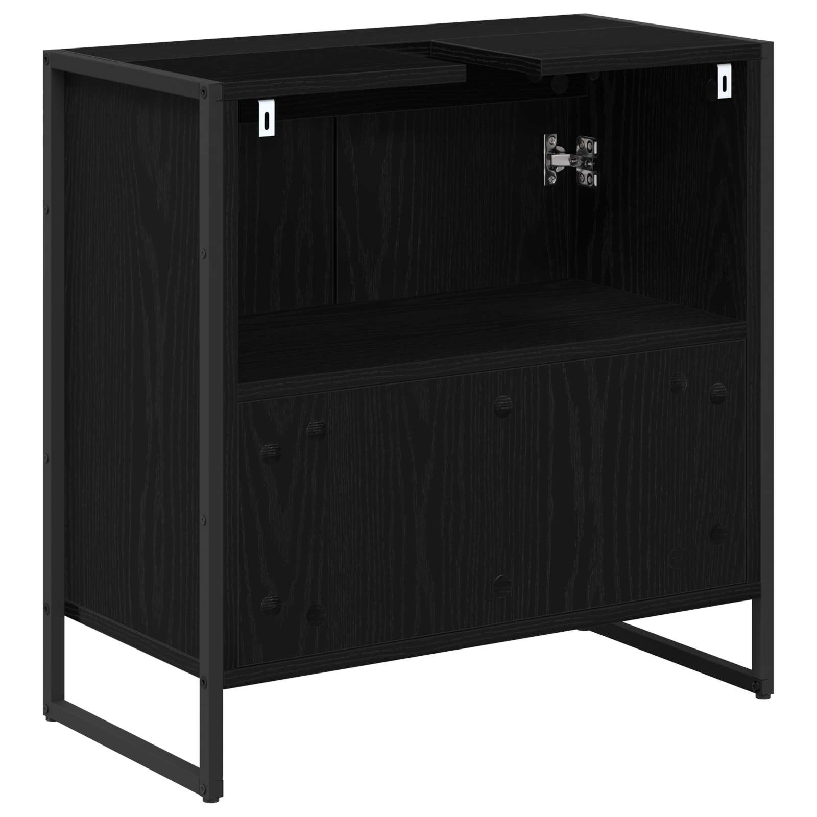Koupelnová Skříň Černý Dub 60 X 30 X 60 Cm Kompozitní Dřevo