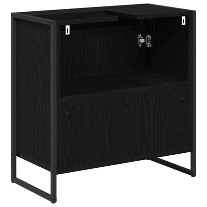 Koupelnová Skříň Černý Dub 60 X 30 X 60 Cm Kompozitní Dřevo