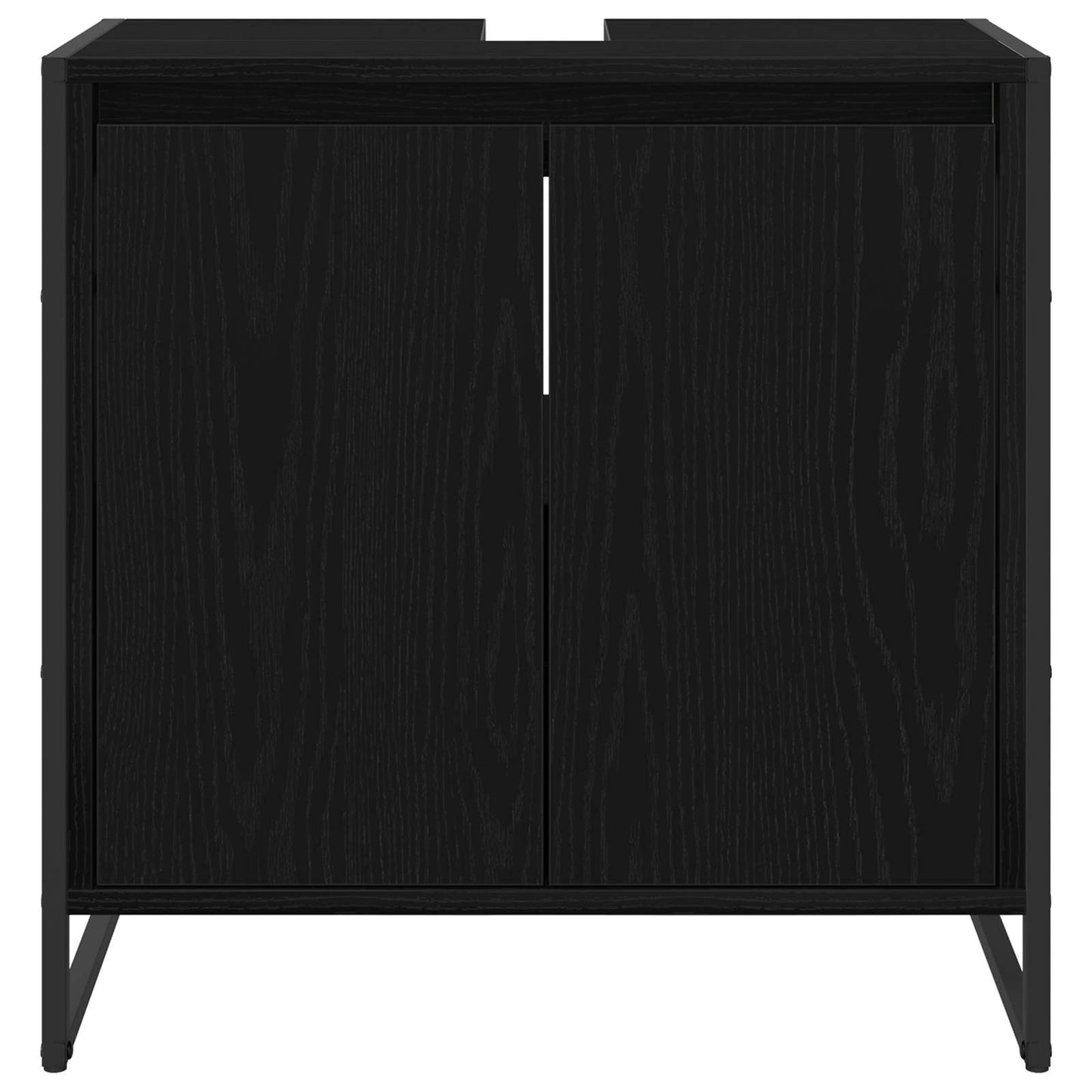 Koupelnová Skříň Černý Dub 60 X 30 X 60 Cm Kompozitní Dřevo
