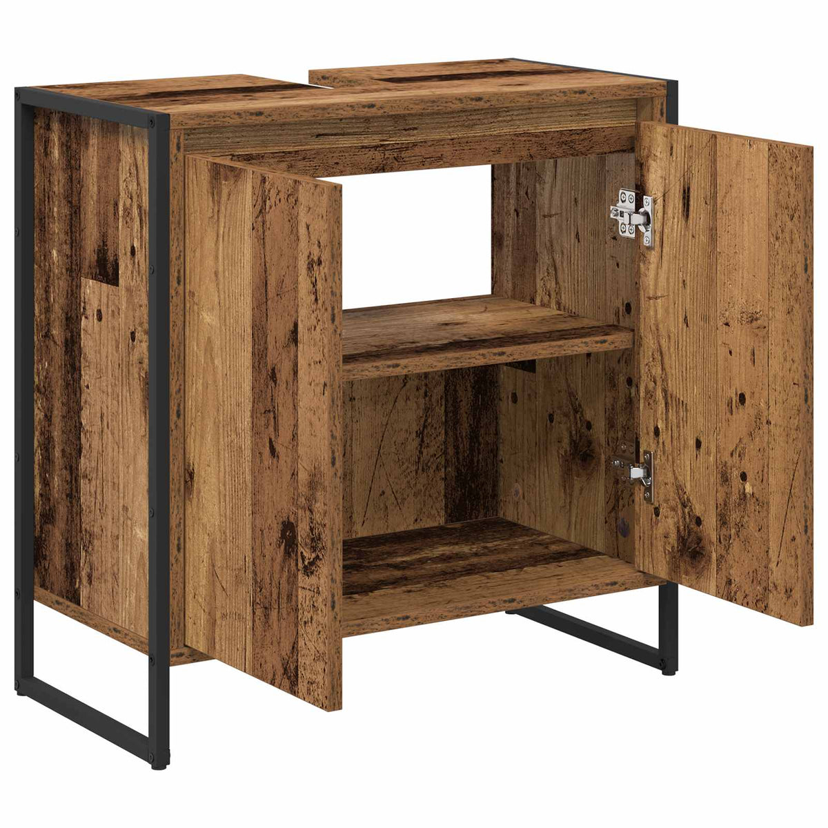 Koupelnová Skříň Staré Dřevo 60 X 30 X 60 Cm Kompozitní Dřevo