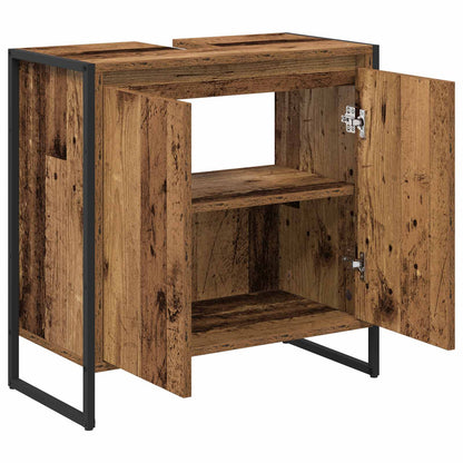 Koupelnová Skříň Staré Dřevo 60 X 30 X 60 Cm Kompozitní Dřevo