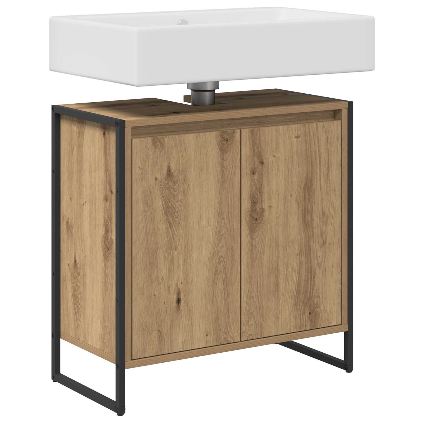 Koupelnová Skříň Umělecký Dub 60 X 30 X 60 Cm Kompozitní Dřevo