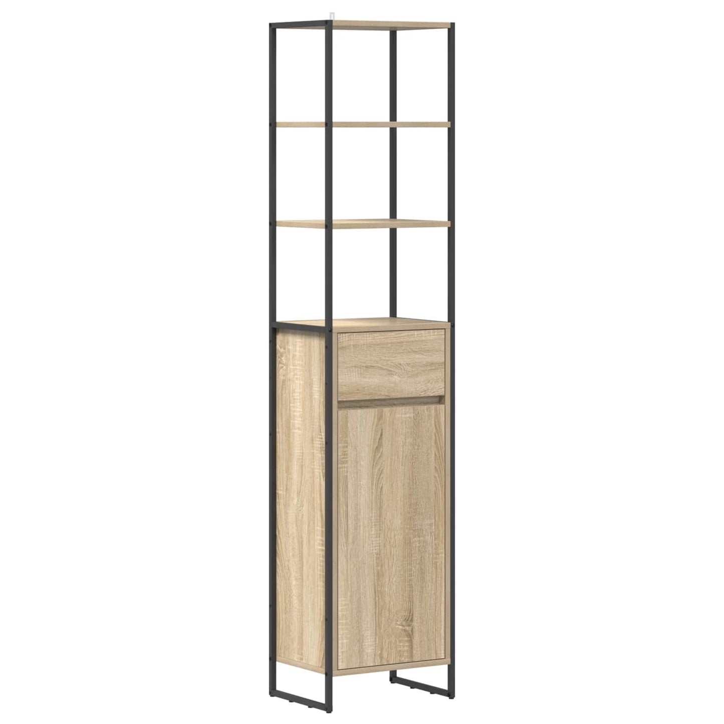 Koupelnová Skříň Sonoma 40 X 30 X 180 Cm Kompozitní Dřevo