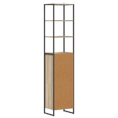 Koupelnová Skříň Sonoma 40 X 30 X 180 Cm Kompozitní Dřevo