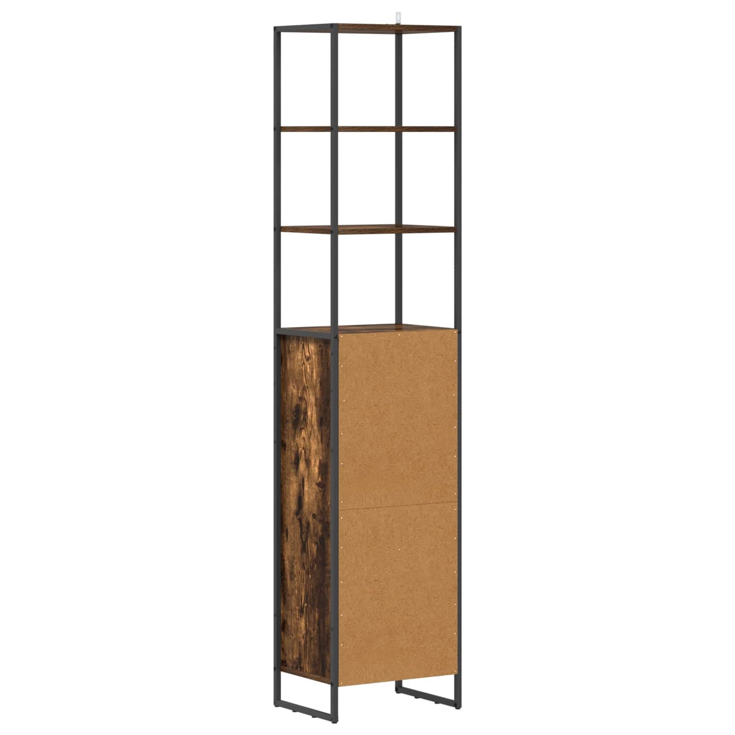 Koupelnová Skříň Kouřový Dub 40 X 30 X 180 Cm Kompozitní Dřevo
