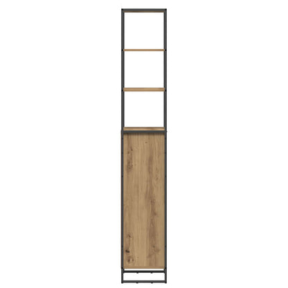 Koupelnová Skříň Umělecký Dub 40 X 30 X 180 Cm Kompozitní Dřevo