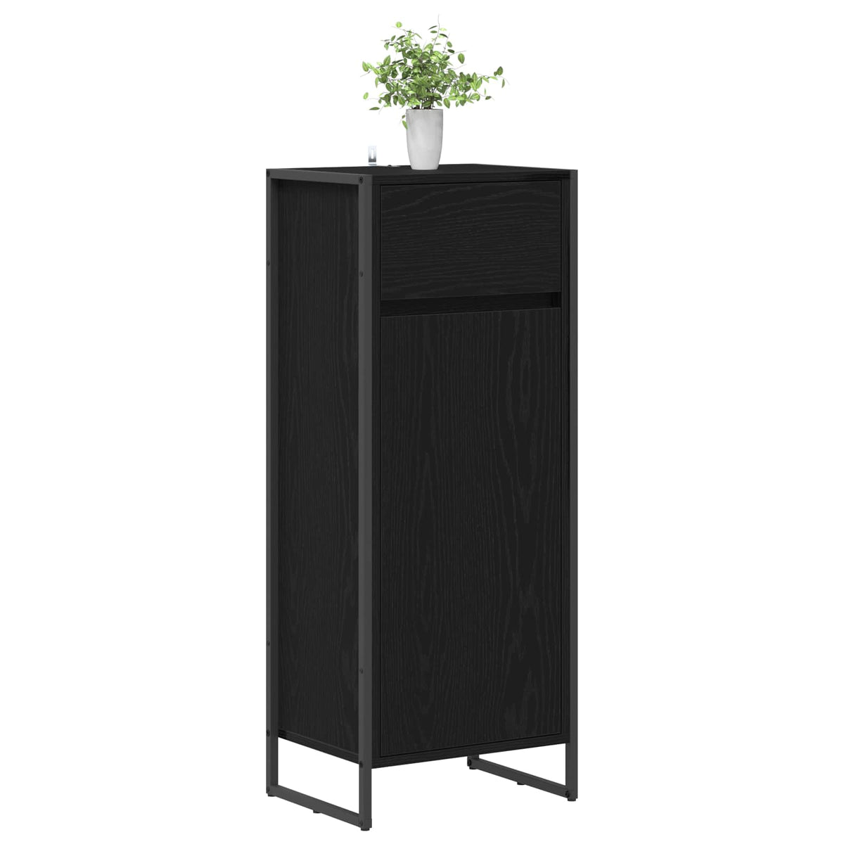 Koupelnová Skříň Černý Dub 40 X 30 X 100 Cm Kompozitní Dřevo