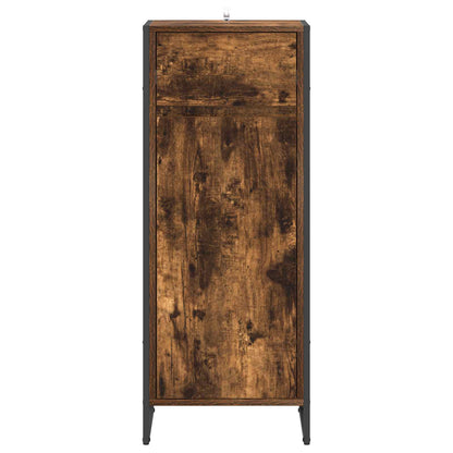 Koupelnová Skříň Kouřový Dub 40 X 30 X 100 Cm Kompozitní Dřevo