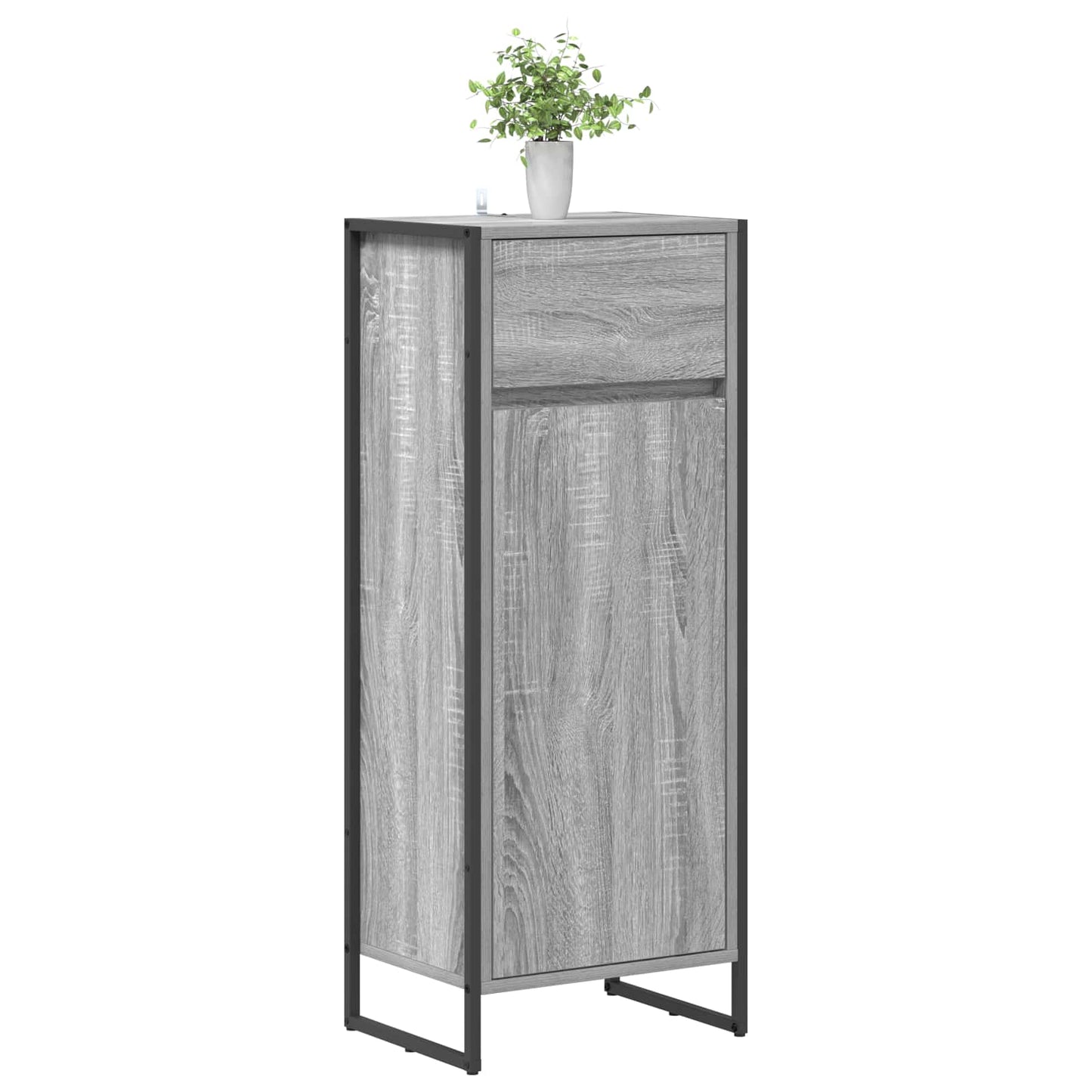 Koupelnová Skříň Šedá Sonoma 40 X 30 X 100 Cm Kompozitní Dřevo
