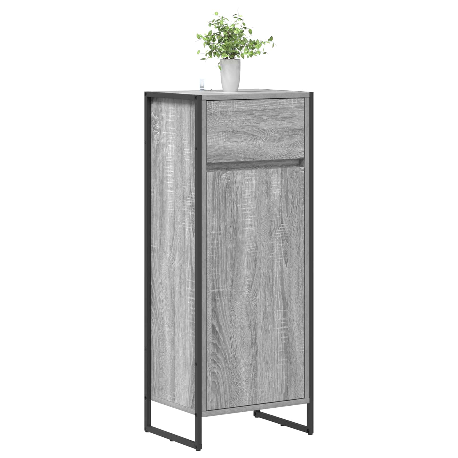 Koupelnová Skříň Šedá Sonoma 40 X 30 X 100 Cm Kompozitní Dřevo