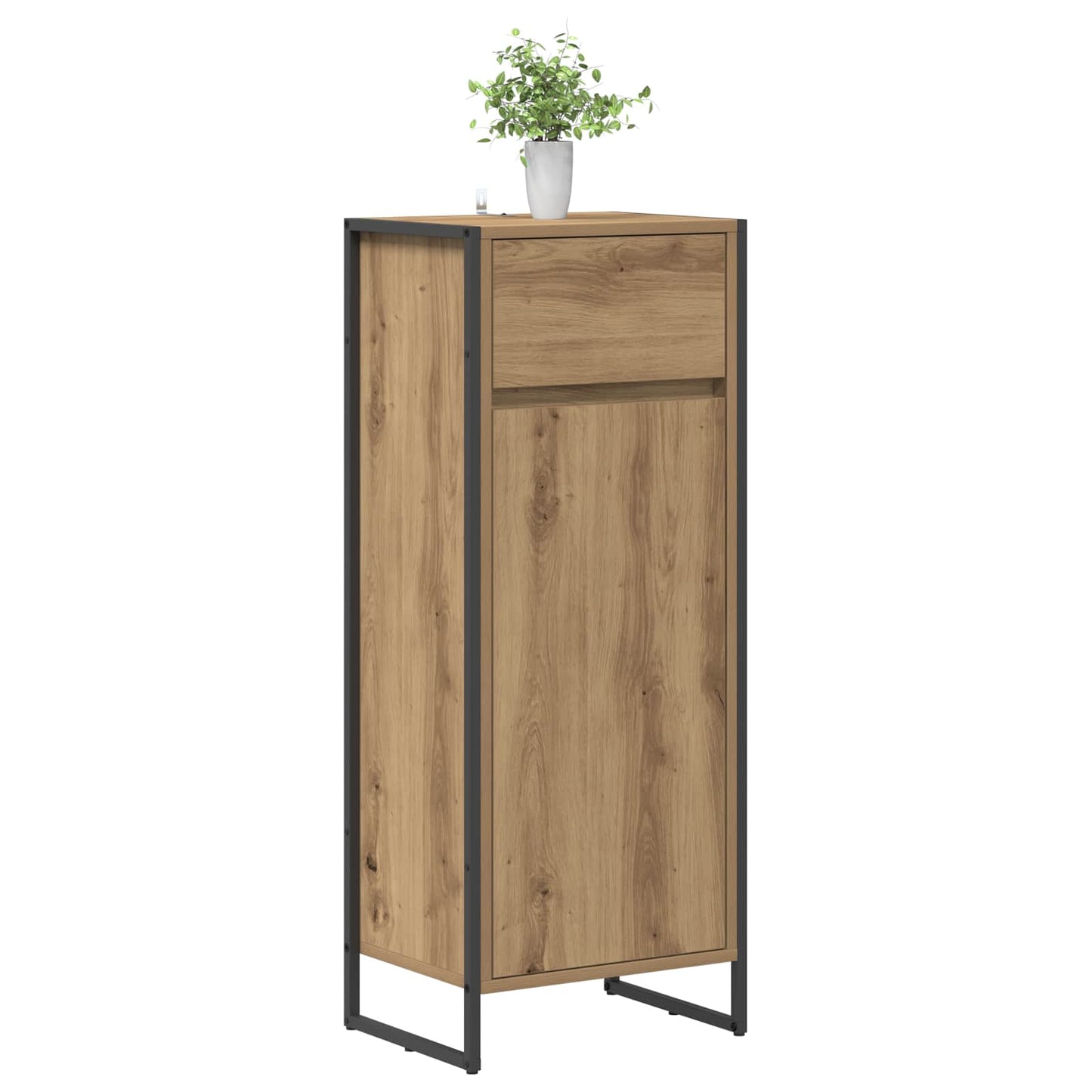 Koupelnová Skříň Umělecký Dub 40 X 30 X 100 Cm Kompozitní Dřevo