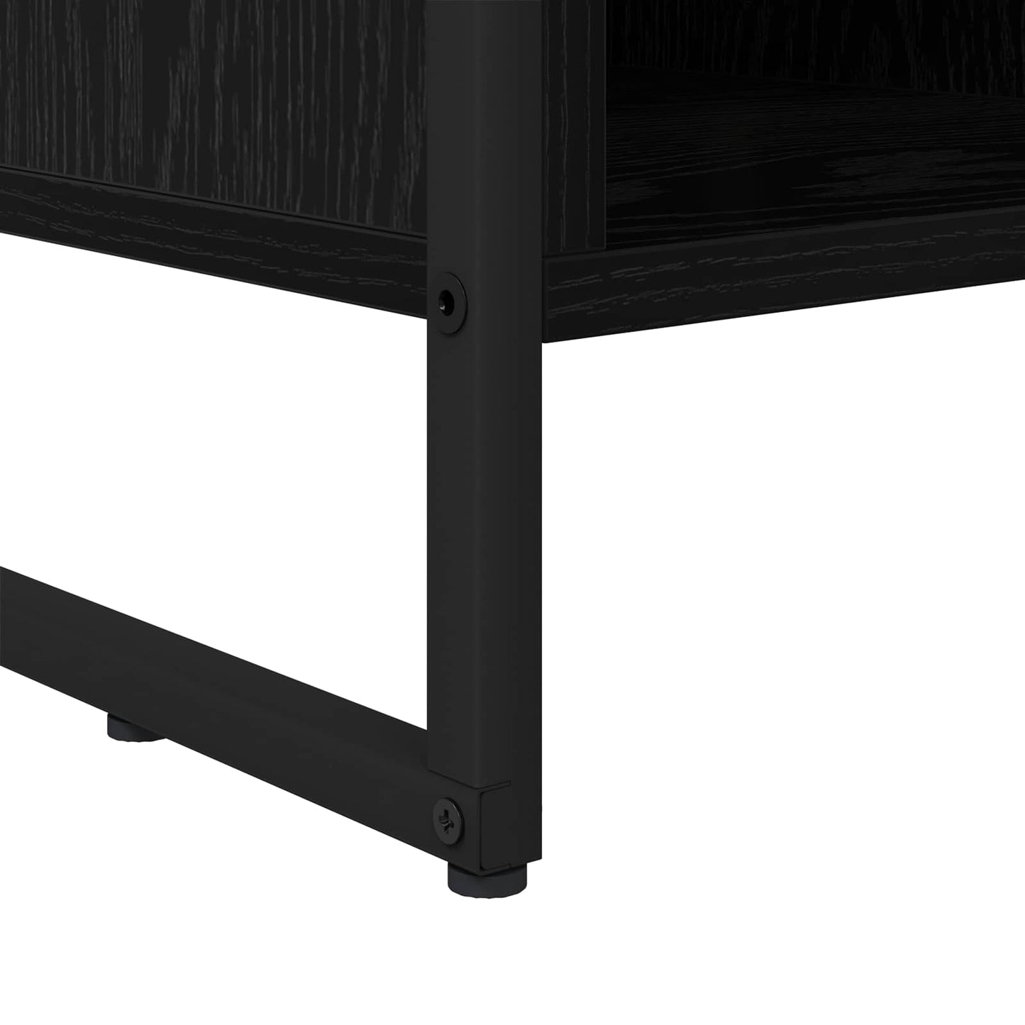 Televizní Skříň 100 X 36 X 49,5 Cm Černý Dub Kompozitní Dřevo