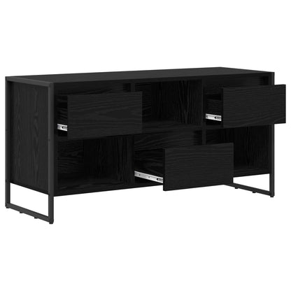 Televizní Skříň 100 X 36 X 49,5 Cm Černý Dub Kompozitní Dřevo