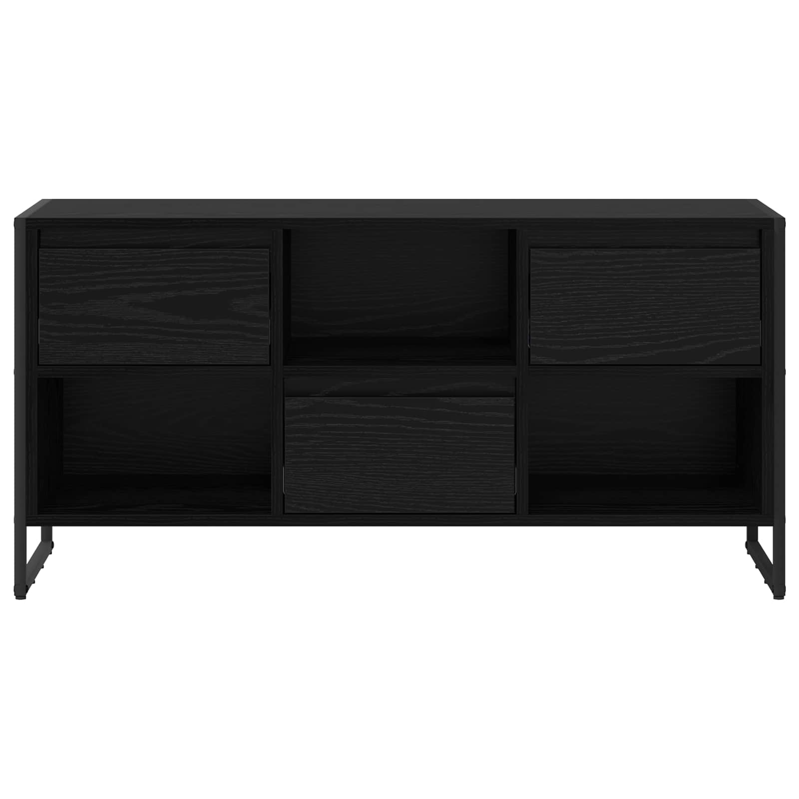 Televizní Skříň 100 X 36 X 49,5 Cm Černý Dub Kompozitní Dřevo