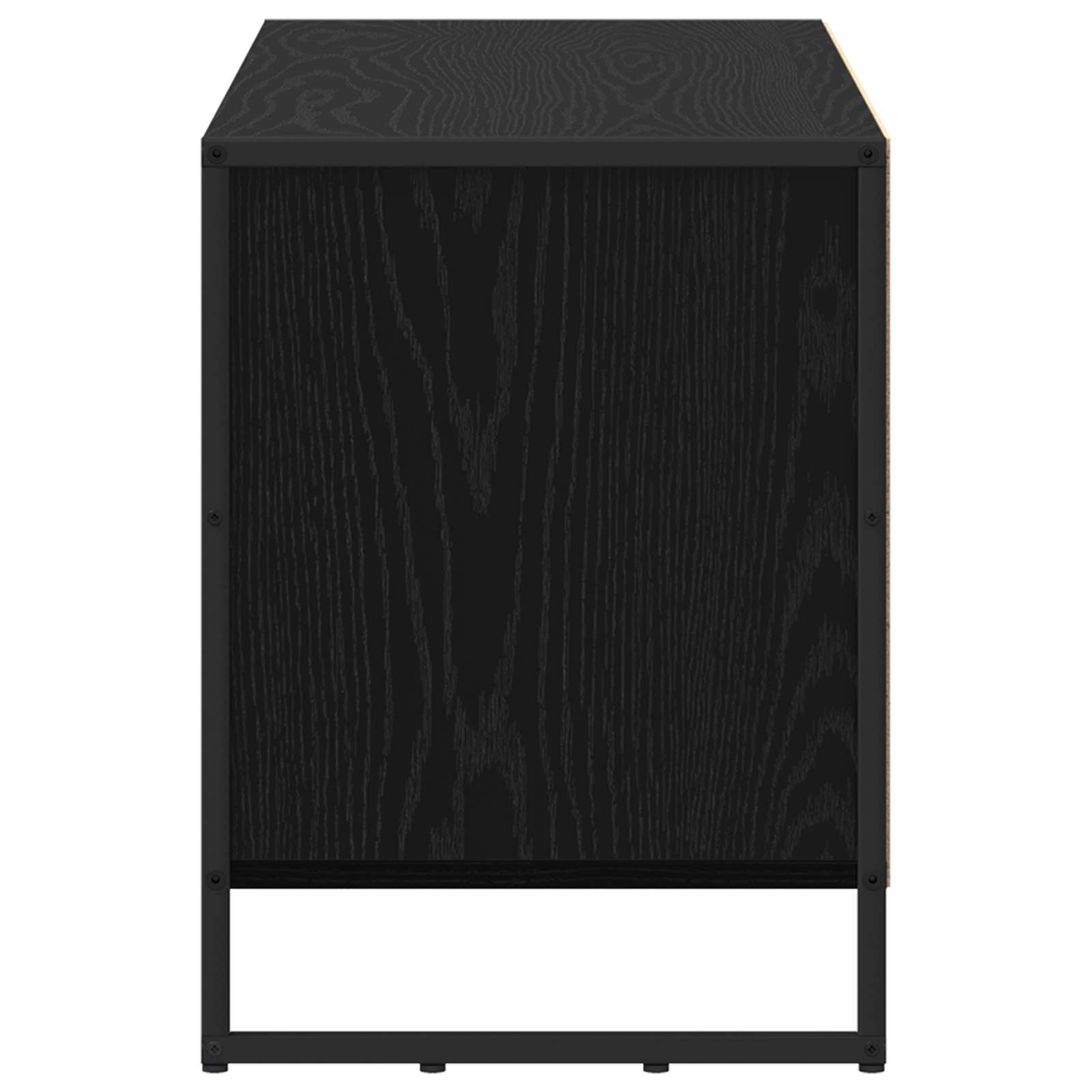 Televizní Skříň 100 X 36 X 49,5 Cm Černý Dub Kompozitní Dřevo