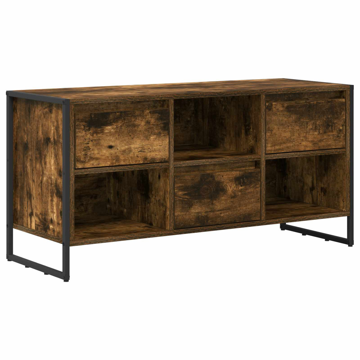 Televizní Skříň 100 X 36 X 49,5 Cm Kouřový Dub Kompozitní Dřevo