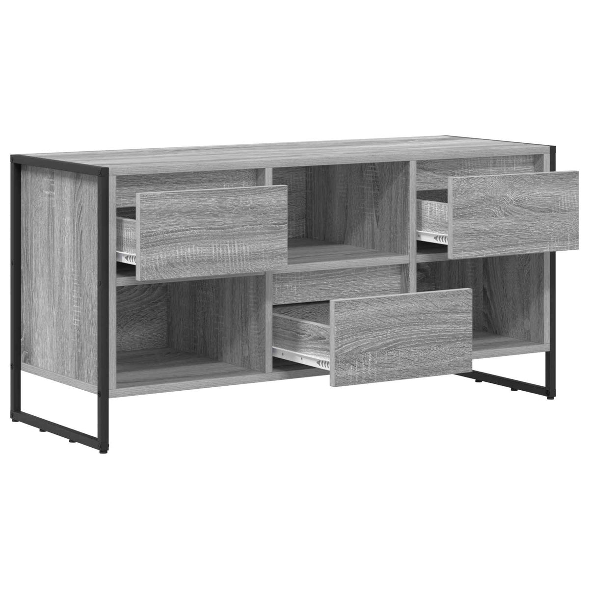 Televizní Skříň 100 X 36 X 49,5 Cm Šedá Sonoma Kompozitní Dřevo