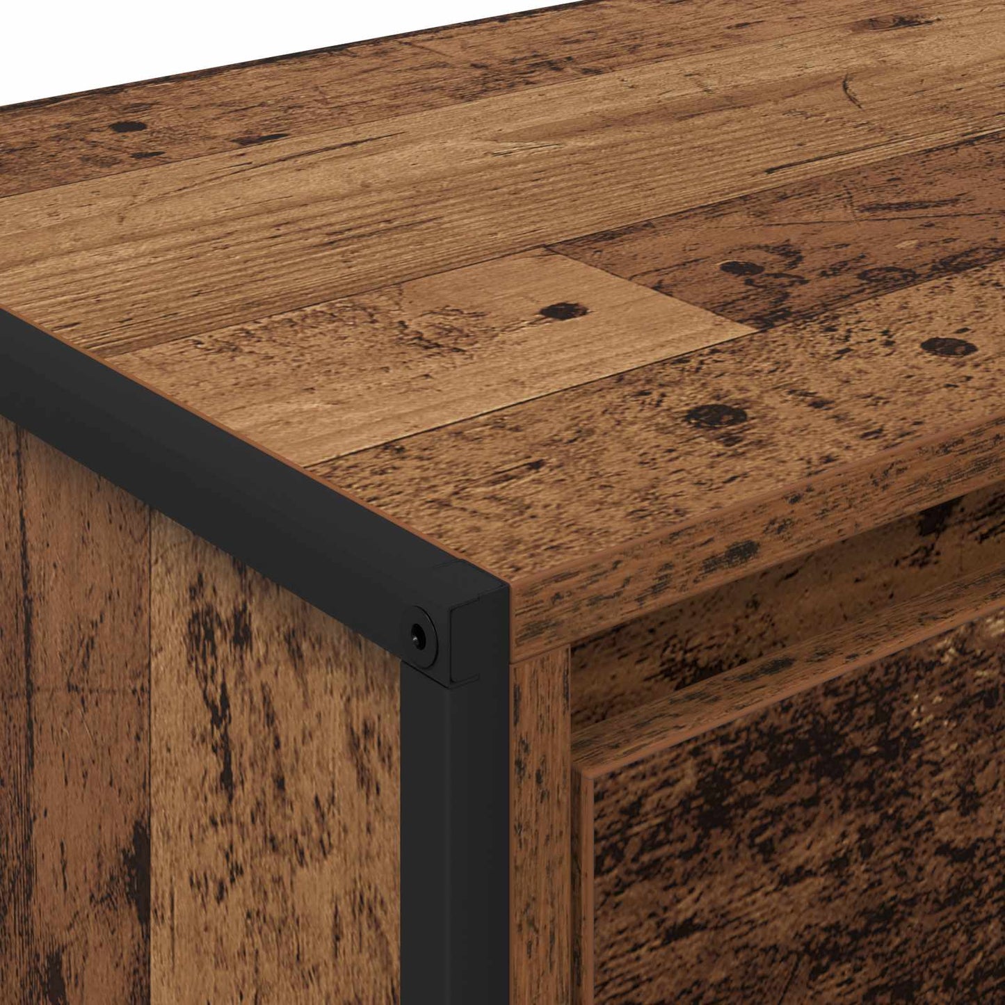 Televizní Skříň 100 X 36 X 49,5 Cm Staré Dřevo Kompozitní Dřevo